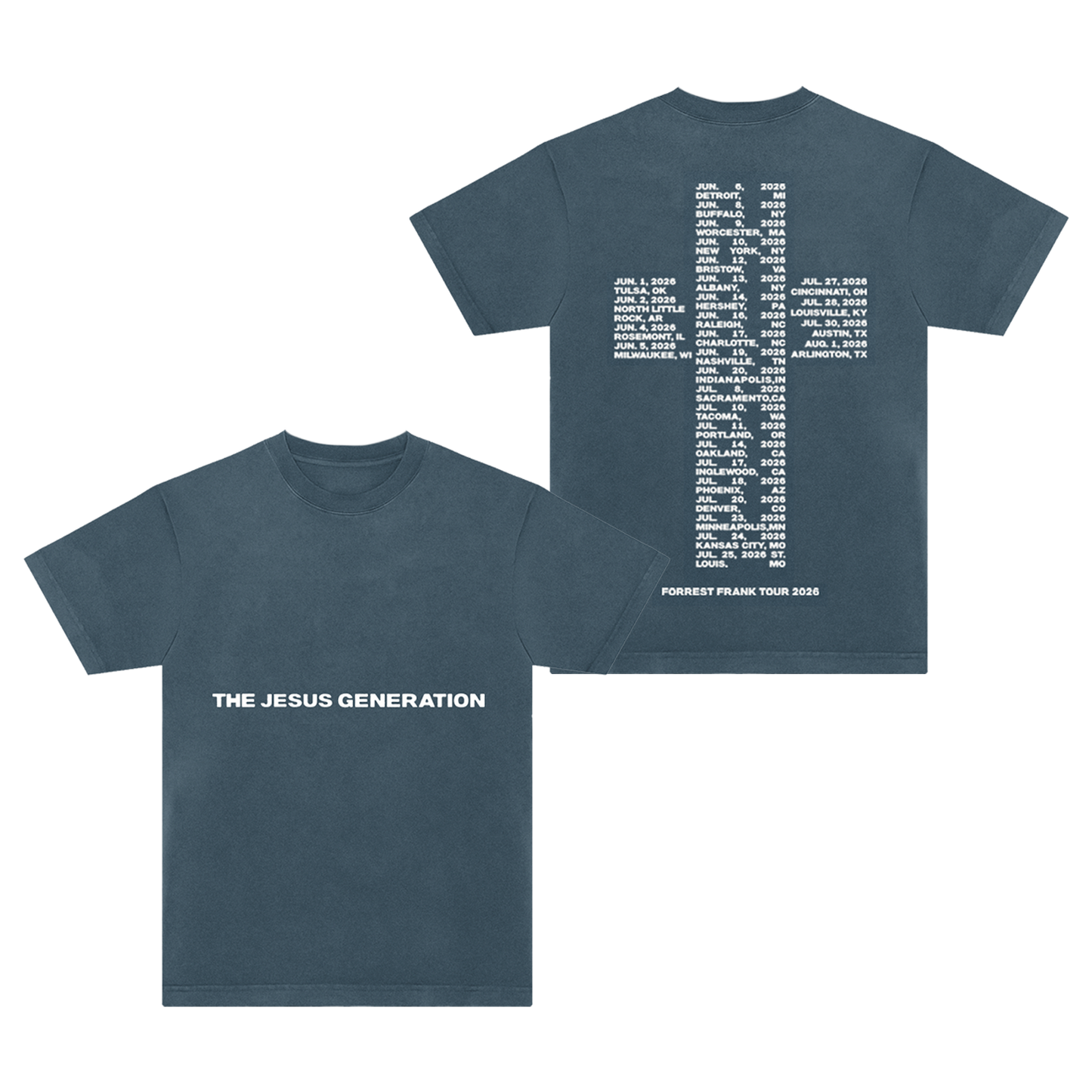 The Jesus Generation Tour Navy T-Shirt