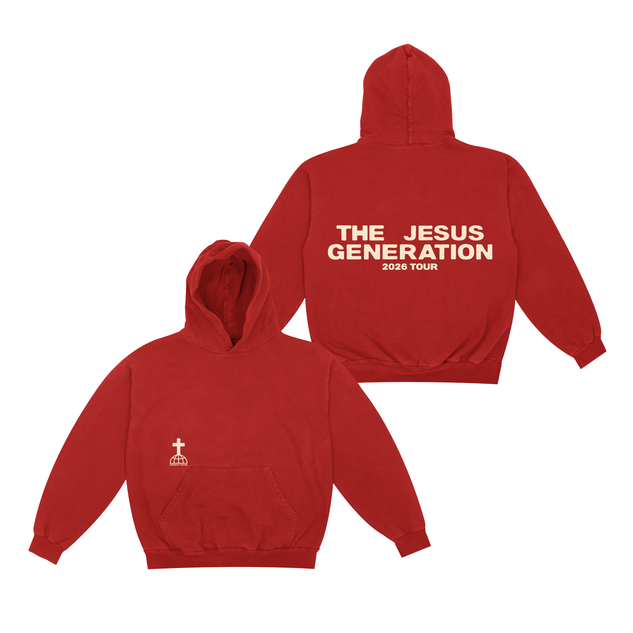 The Jesus Generation Red Tour Hoodie – Forrest Frank