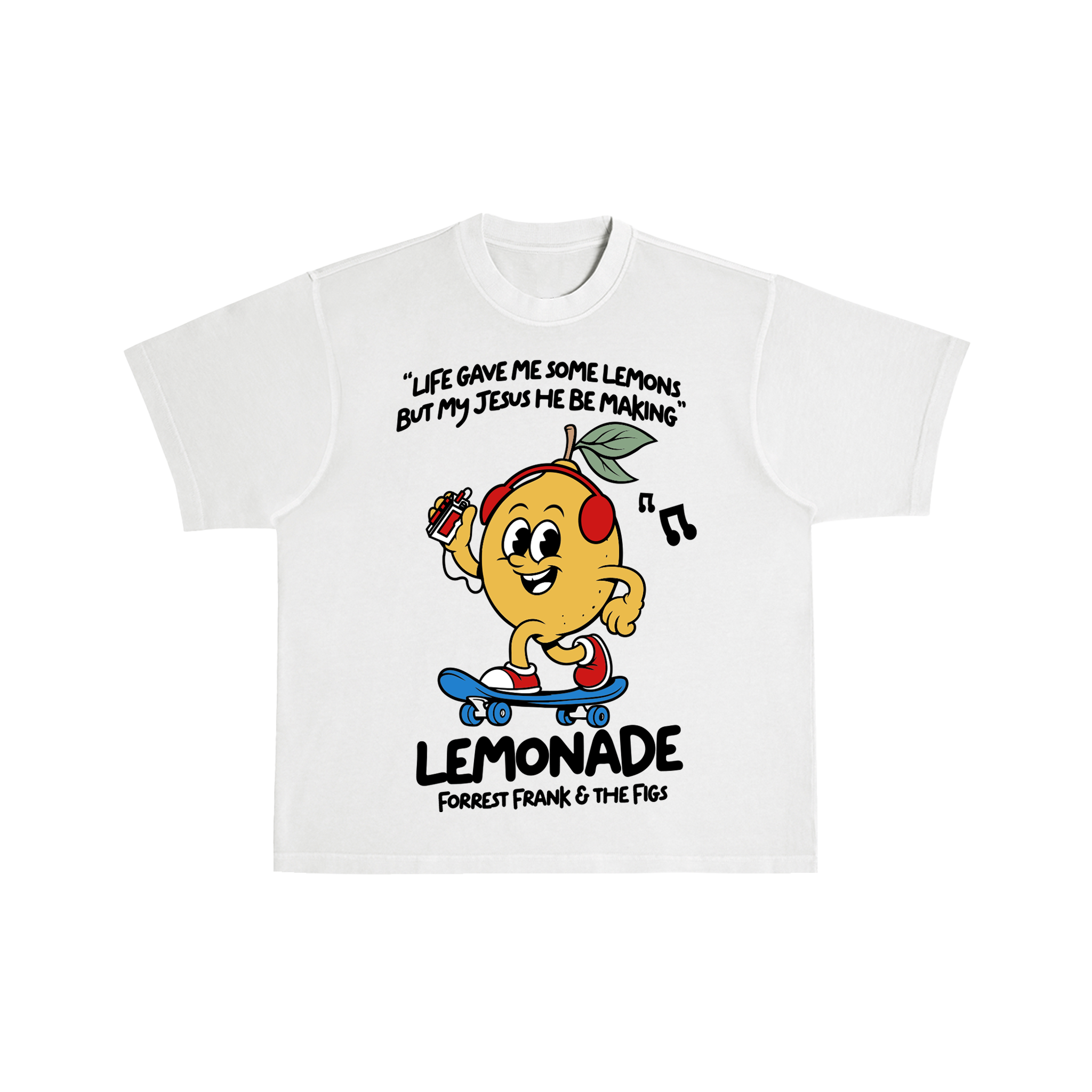Lemon Skate White Tee