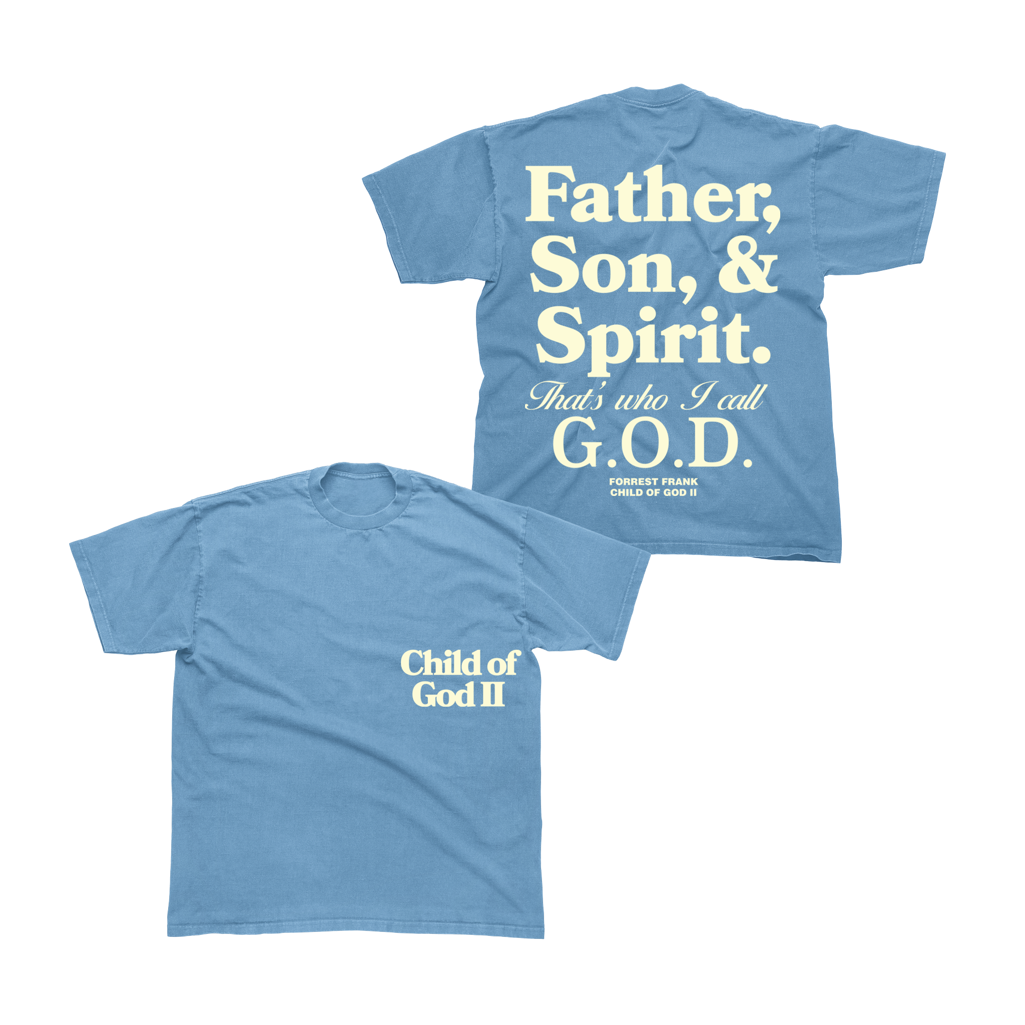 Father Son & Spirit Blue T-Shirt