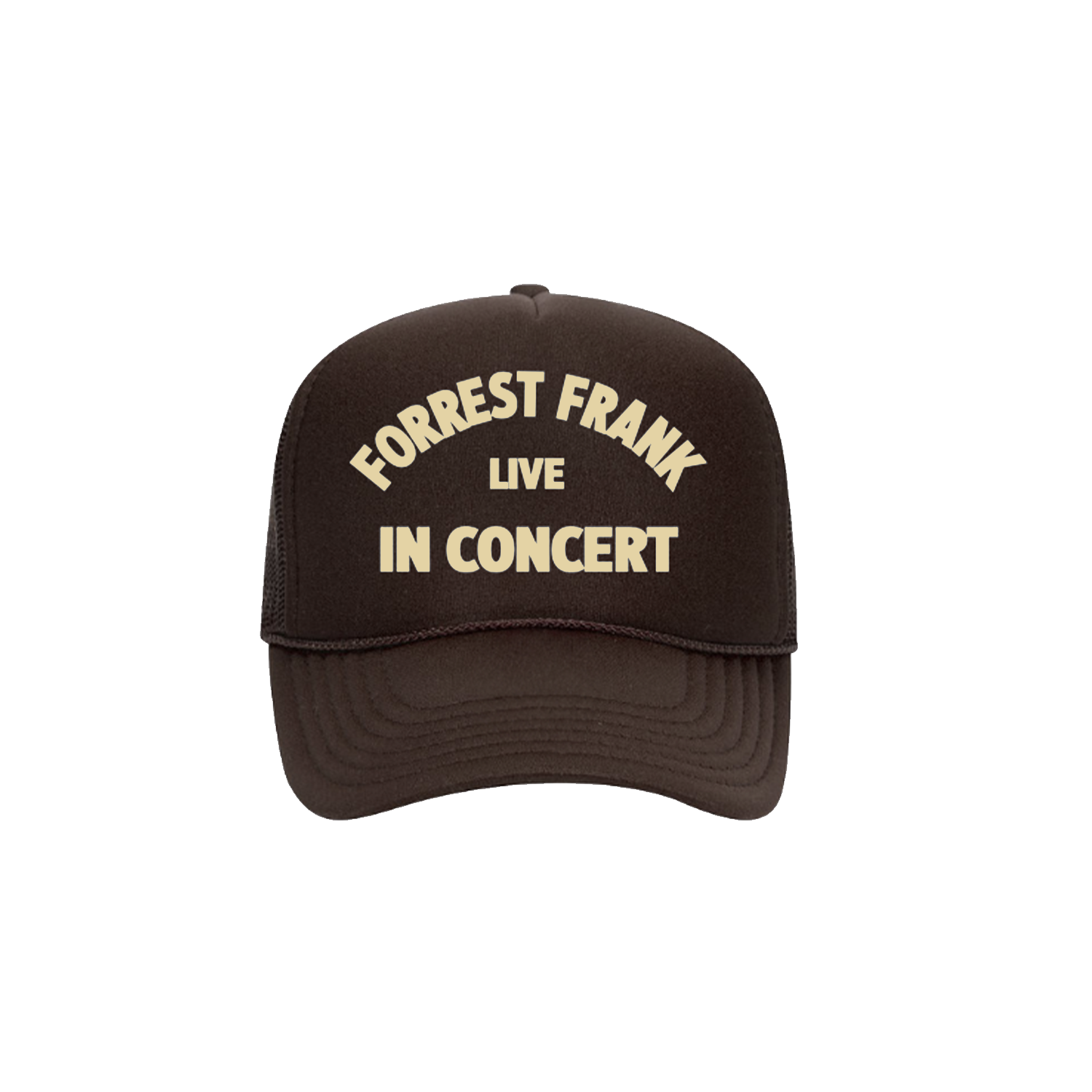 Live In Concert Brown Trucker Hat