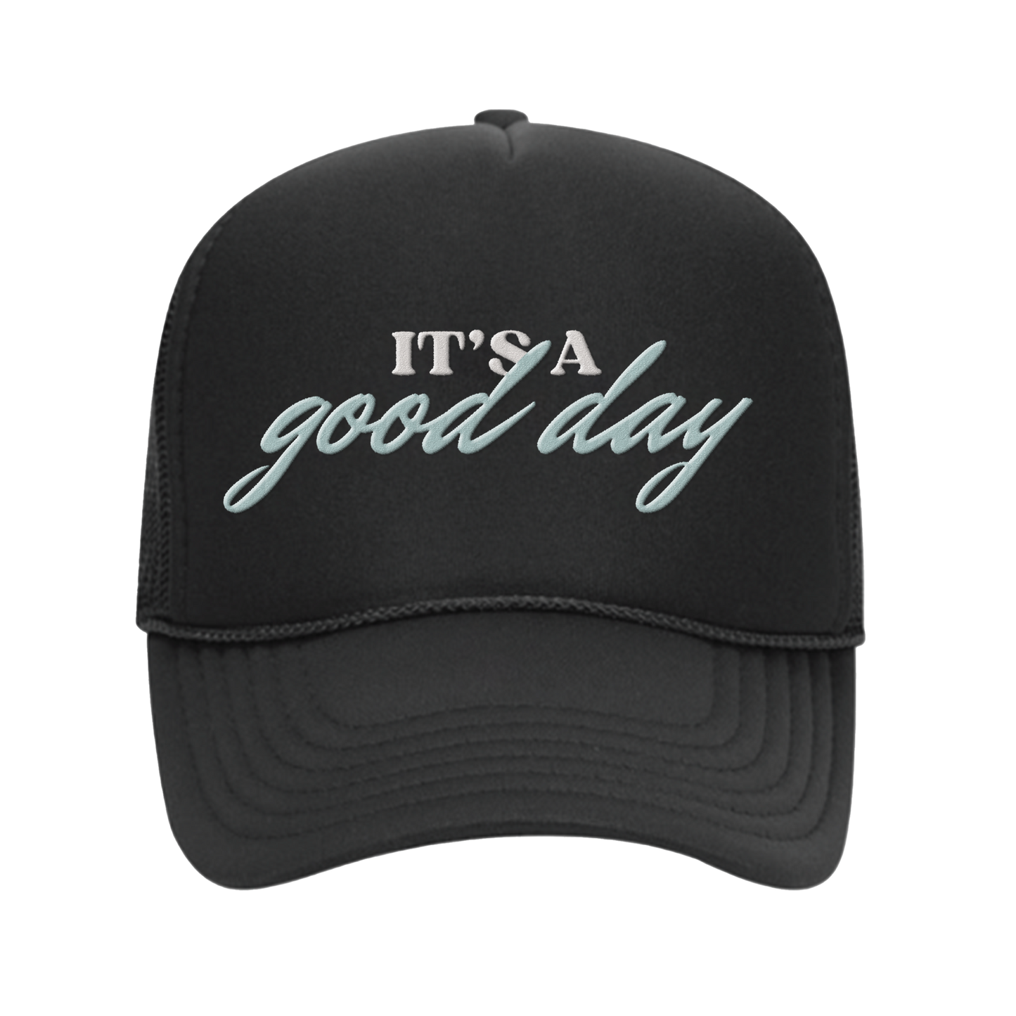 Good Day Black Trucker Hat