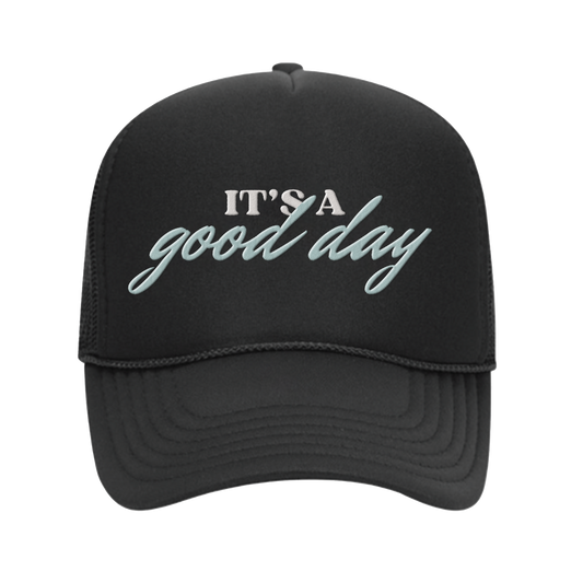 Good Day Black Trucker Hat