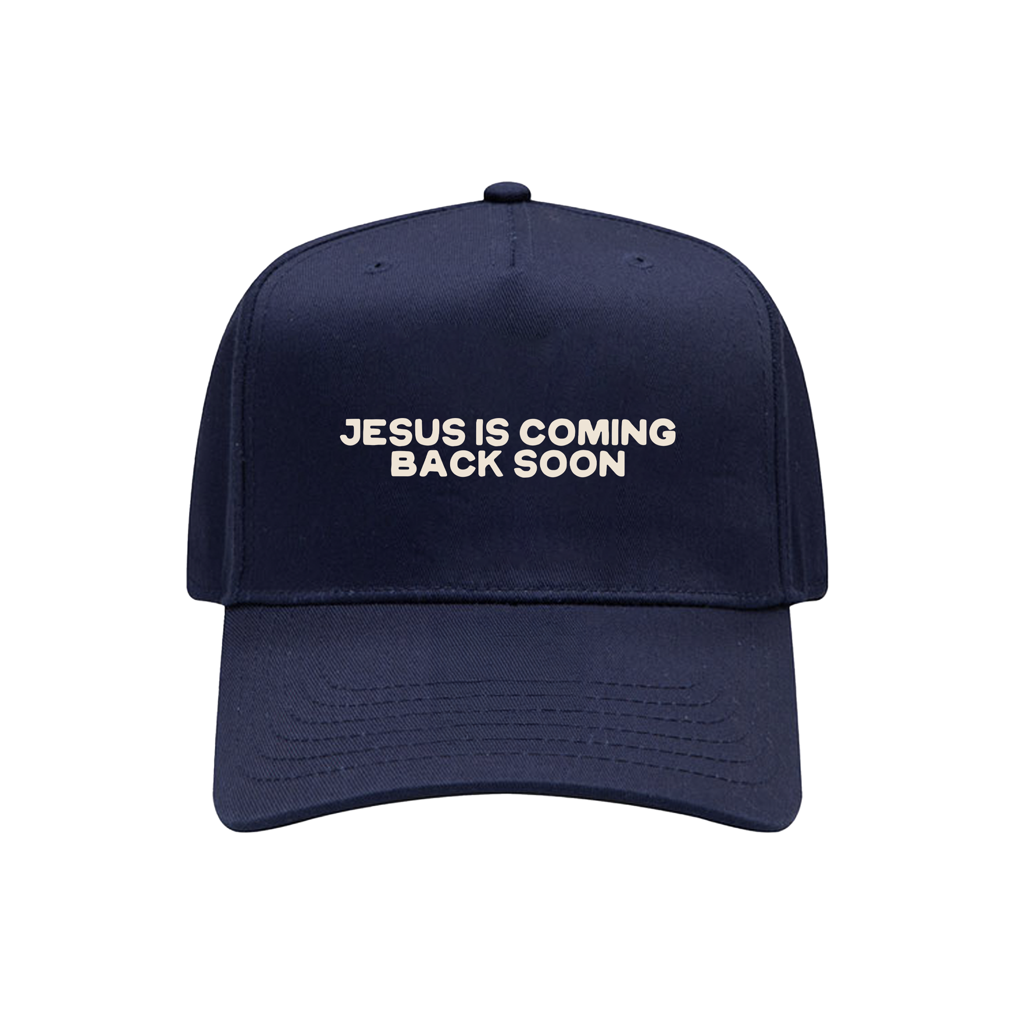 Jesus Is Coming Back Soon Navy Hat