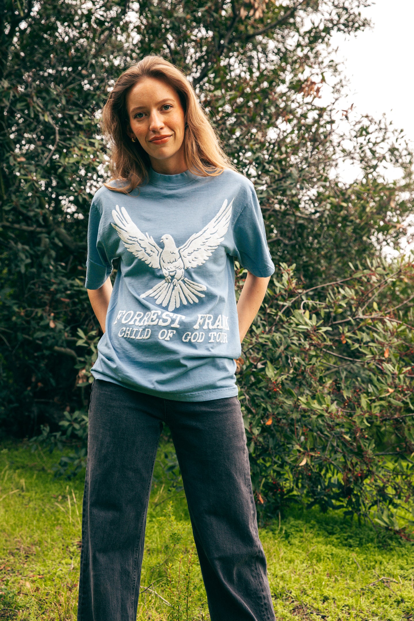 Child of God Dove Tour Blue Tee