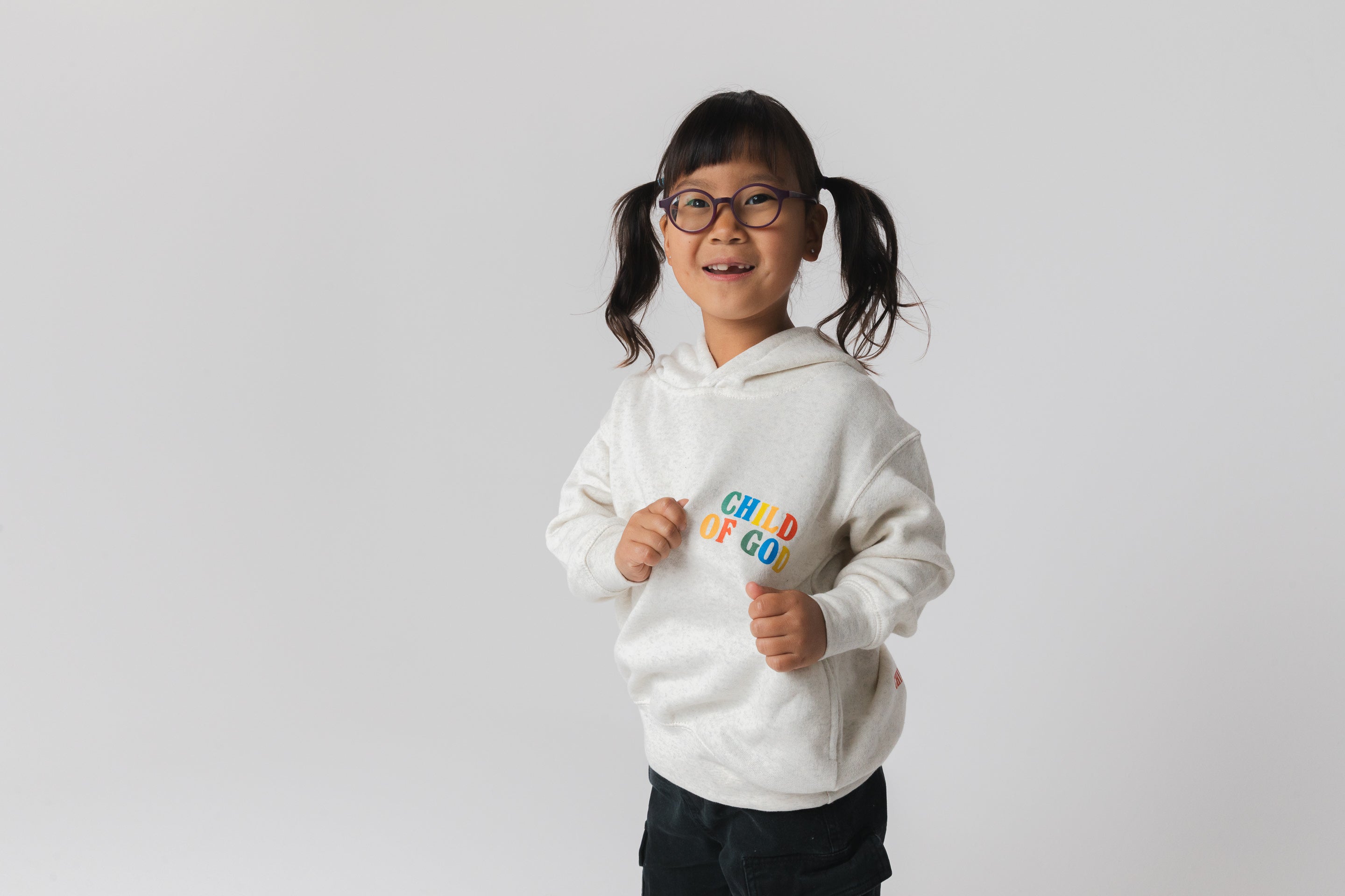 Tracklist Childrens Natural Heather Hoodie