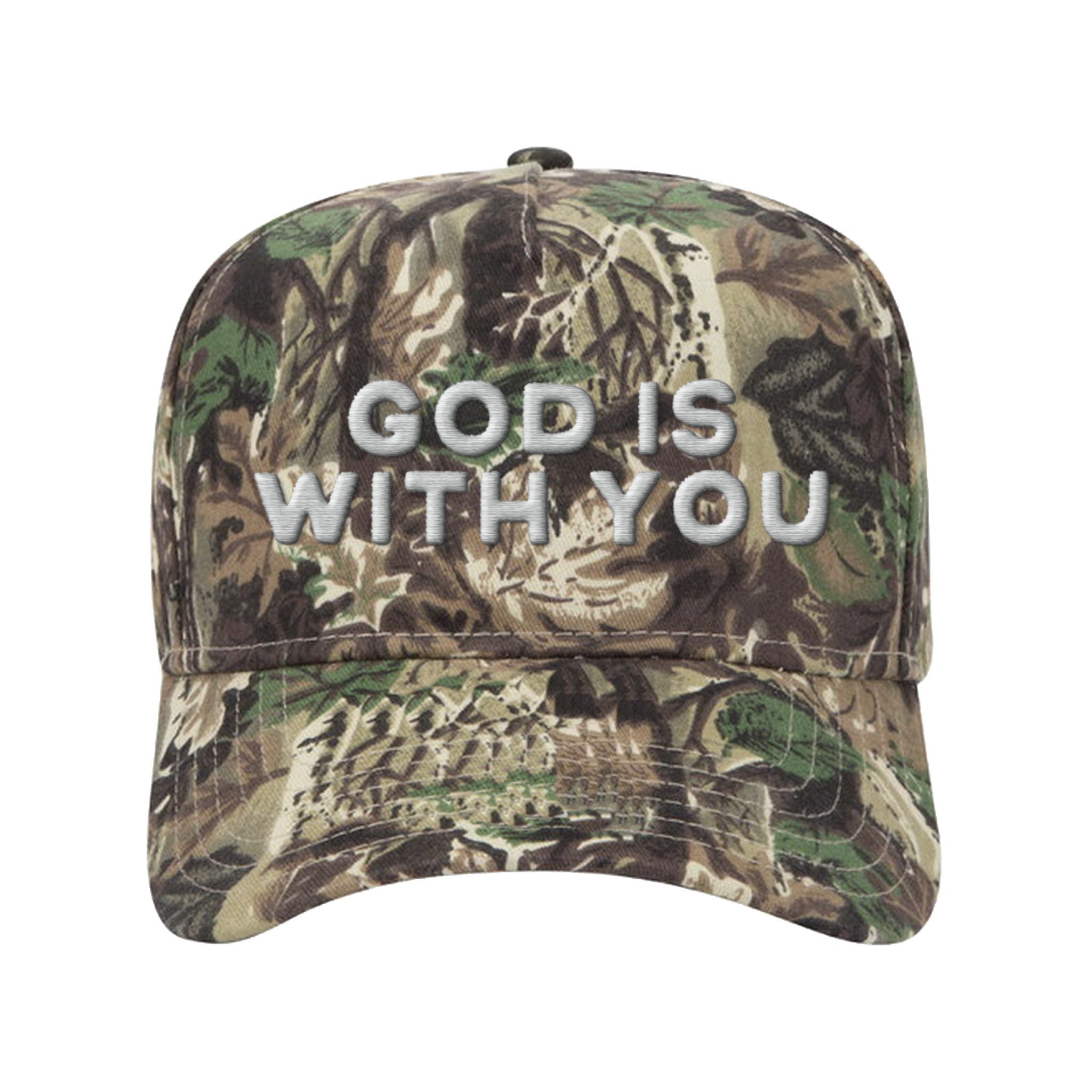God Is With You Camo Hat