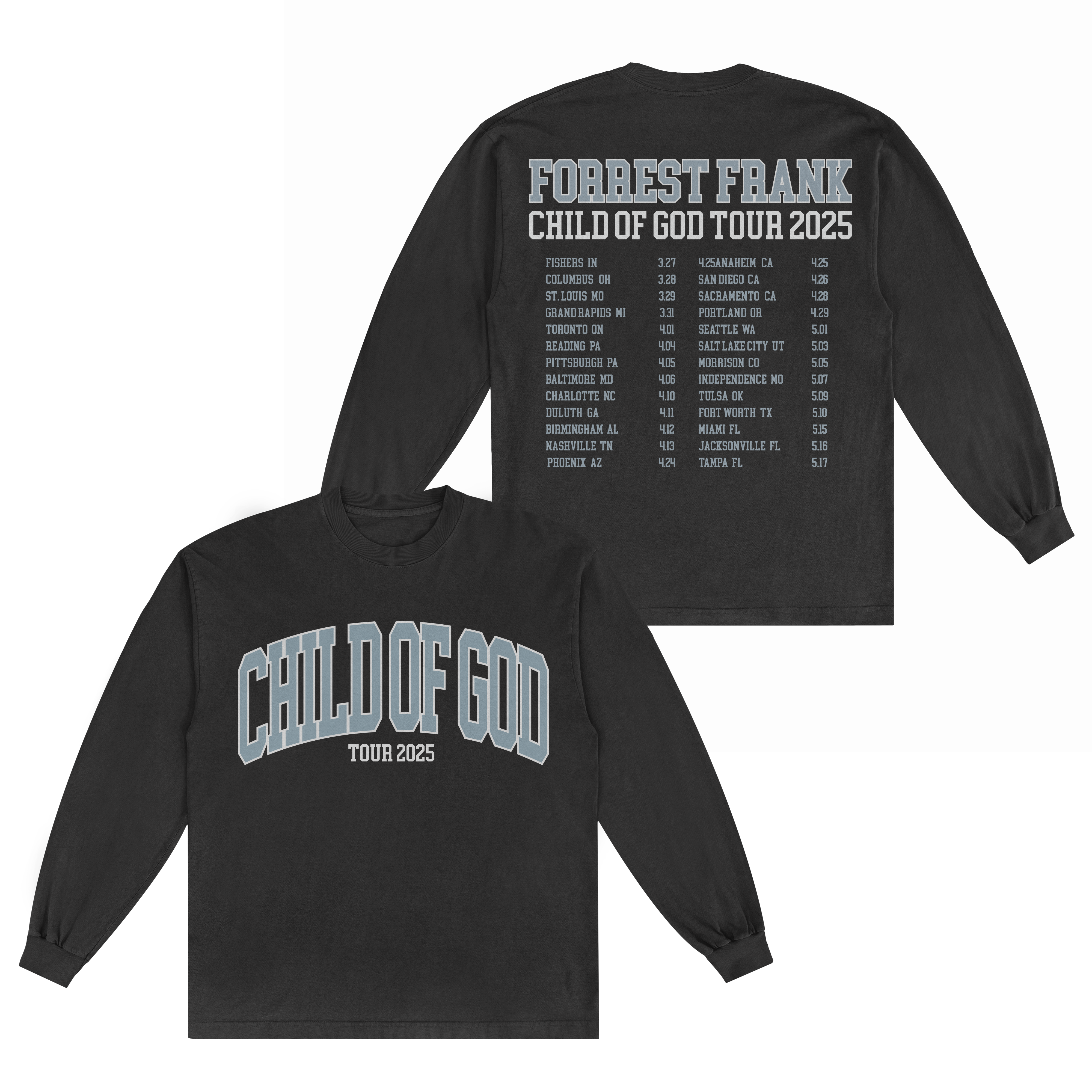 Child of God Varsity Tour Long Sleeve