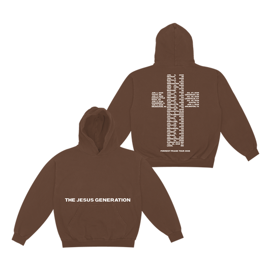 The Jesus Generation Tour Brown Hoodie