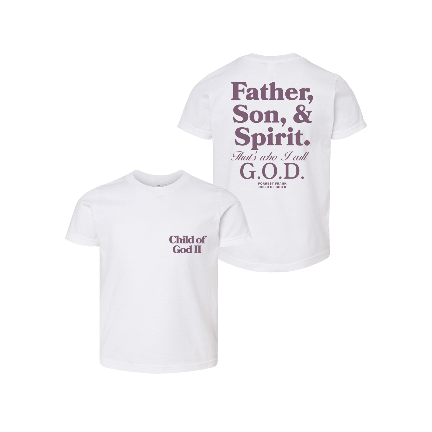 Father Son & Spirit White Kids T-Shirt
