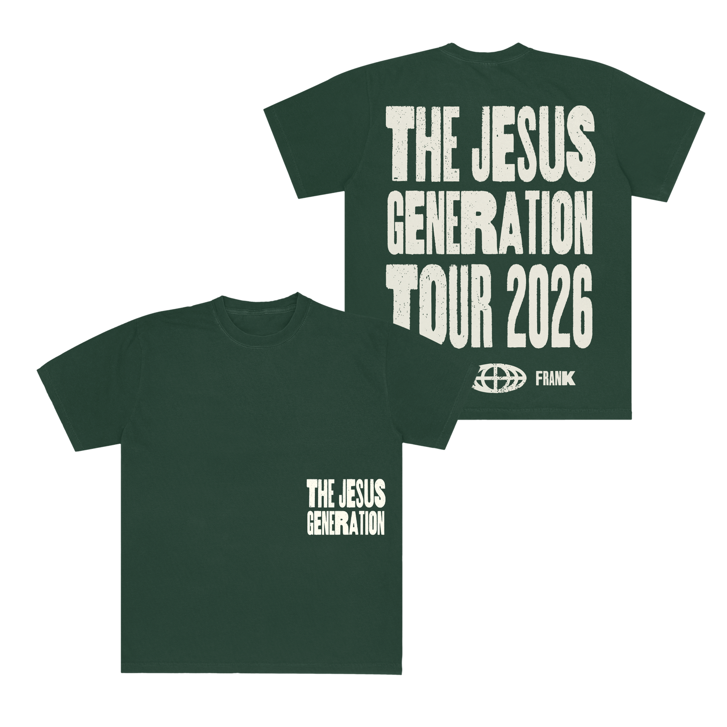 The Jesus Generation Green Tour T-Shirt