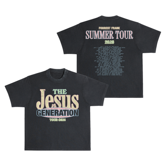 The Jesus Generation Pigment Black Tour T-Shirt