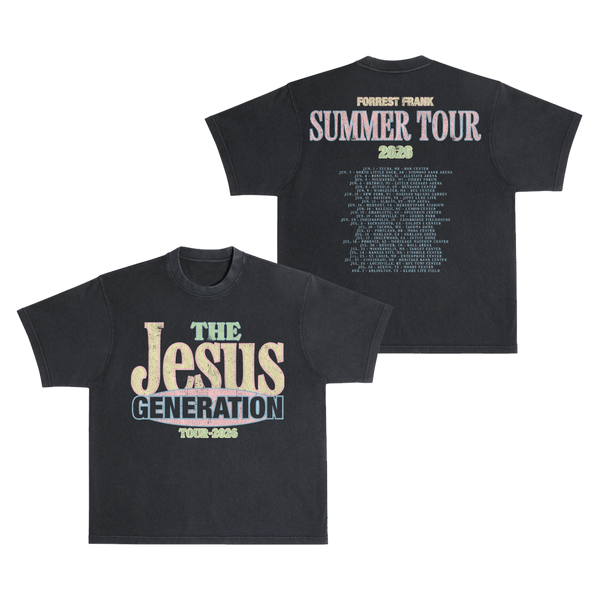 The Jesus Generation Pigment Black Tour T-Shirt – Forrest Frank