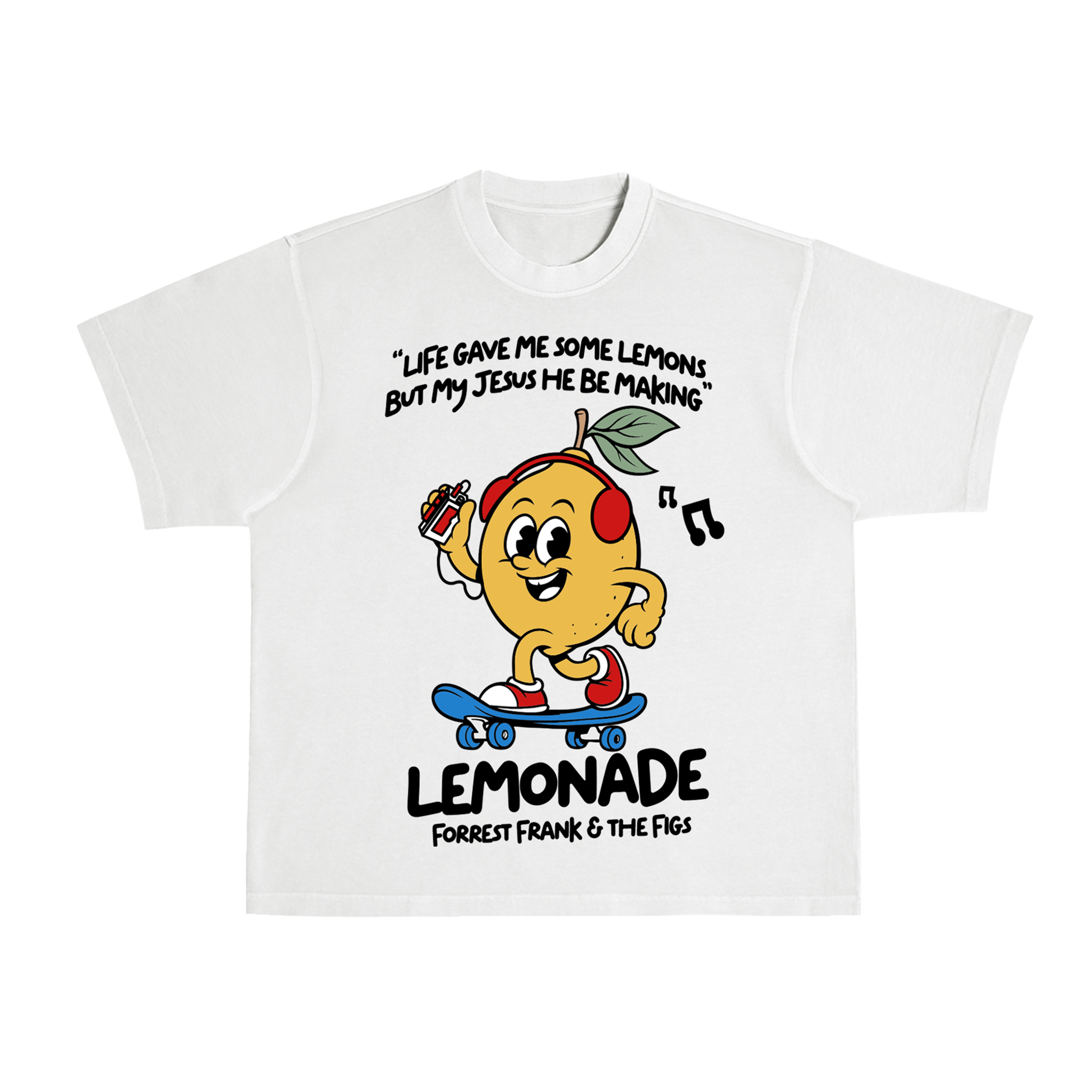 Lemon Skate White Tee