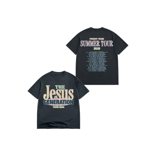 The Jesus Generation Vintage Black Youth Tour T-Shirt