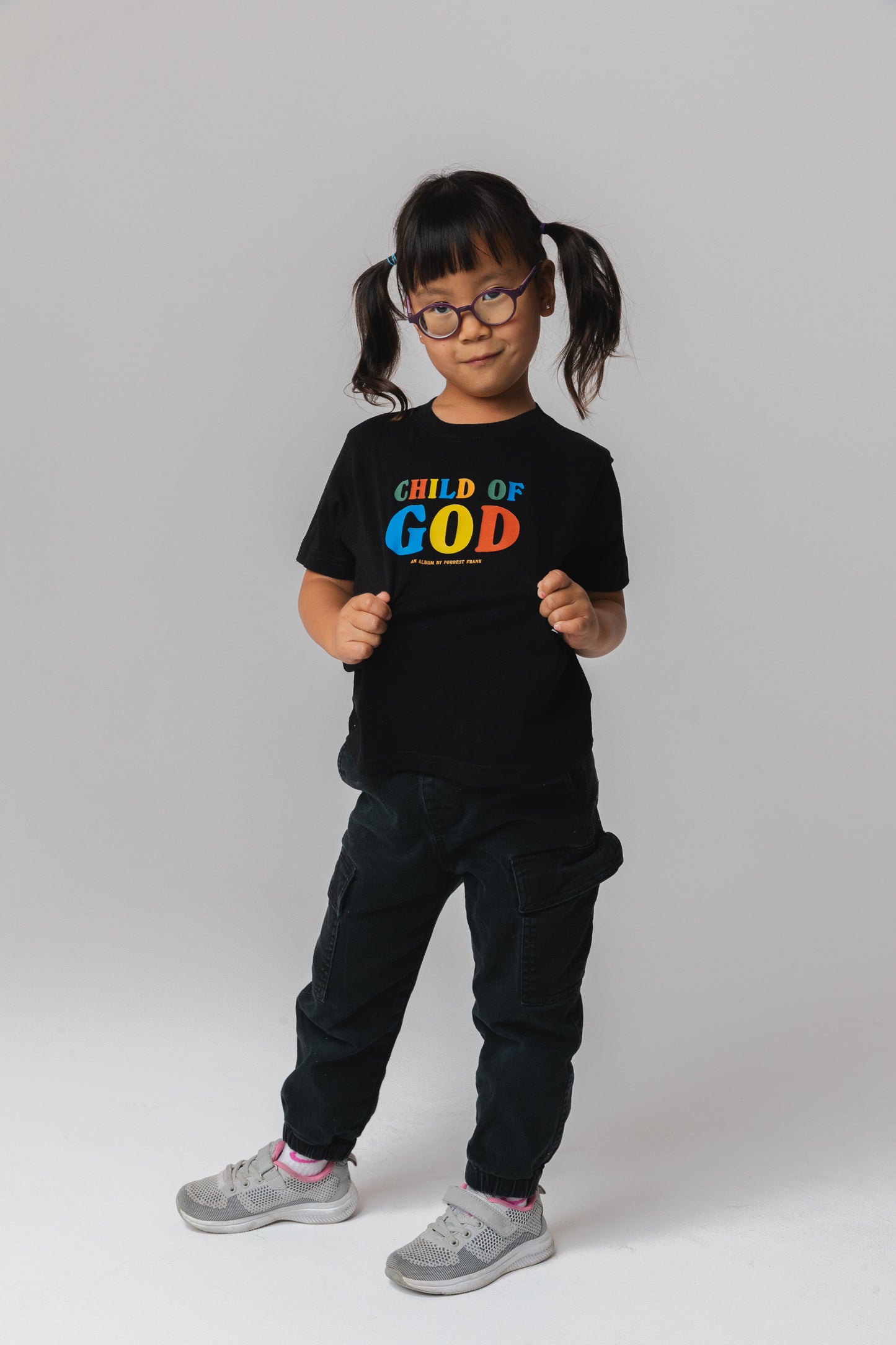 Child of God Childrens Black T-Shirt