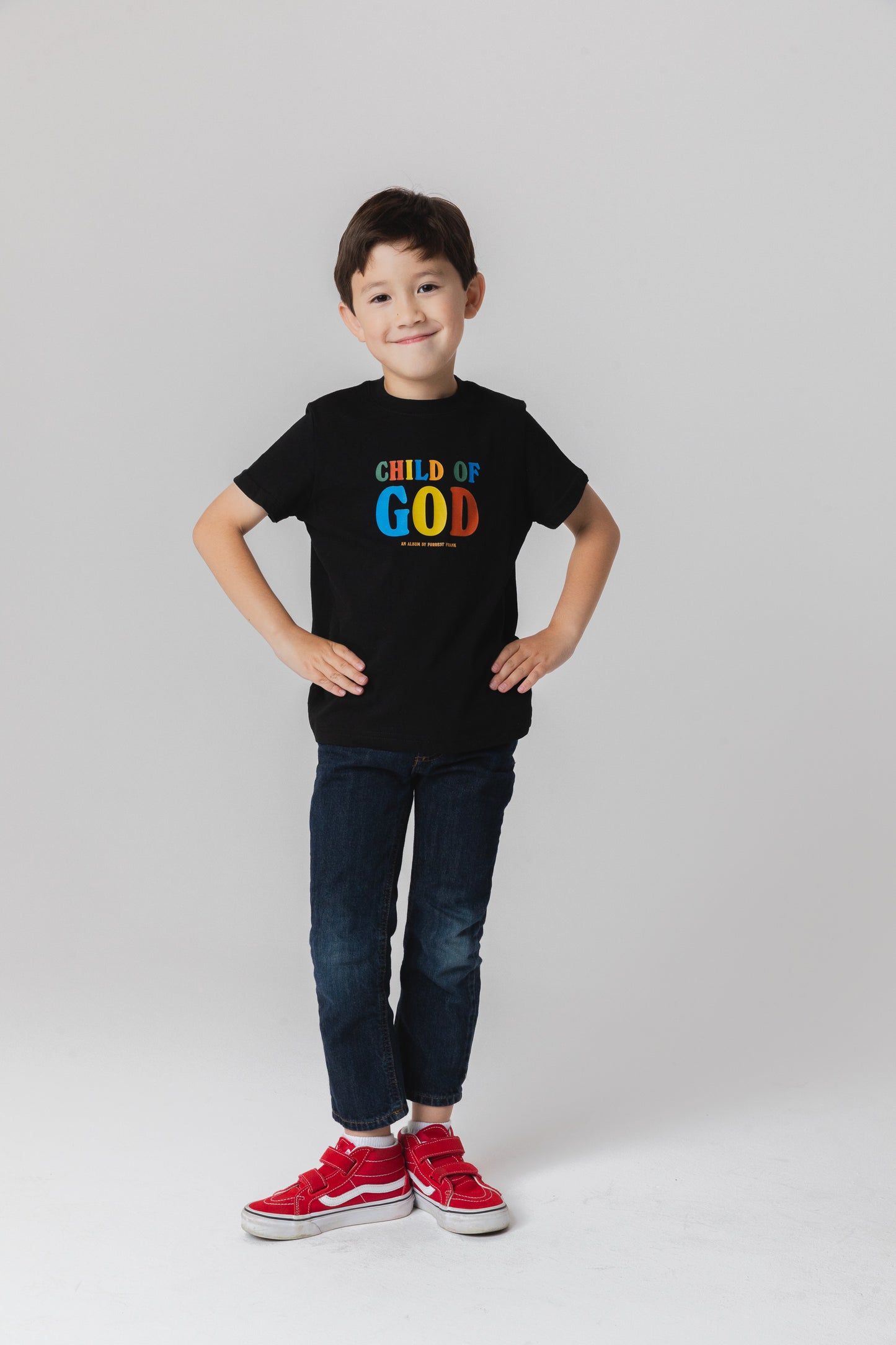 Child of God Childrens Black T-Shirt