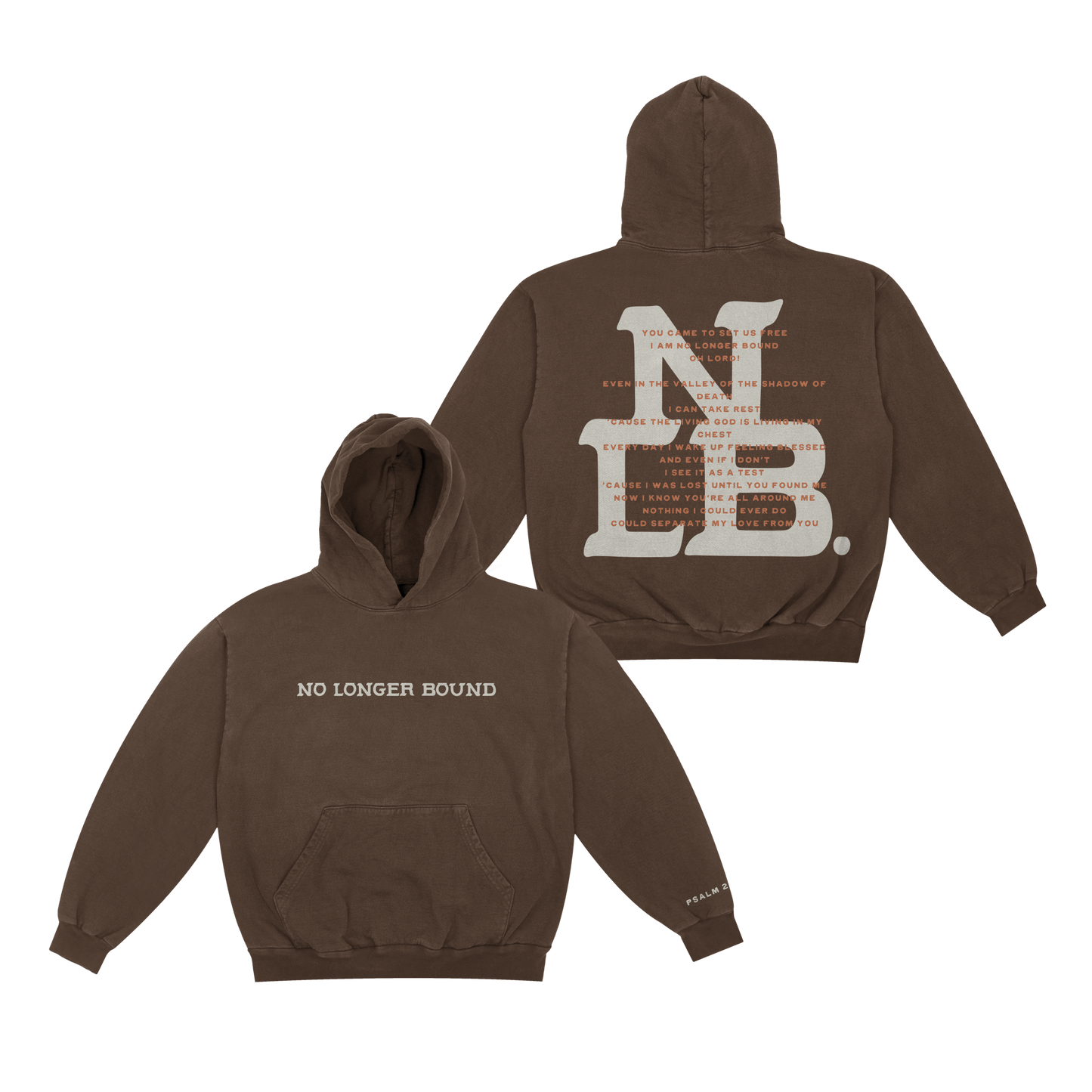 No Longer Bound Brown Hoodie